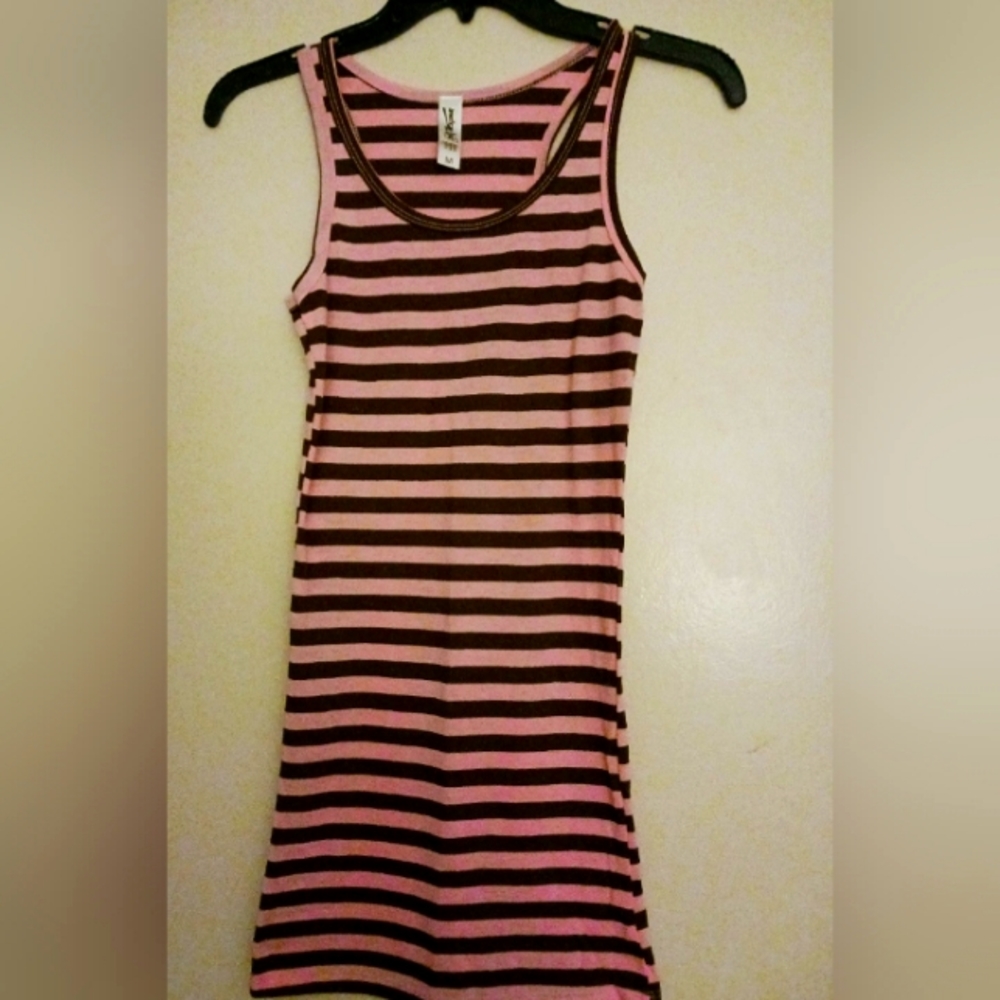 Girls striped tank dress Sz M